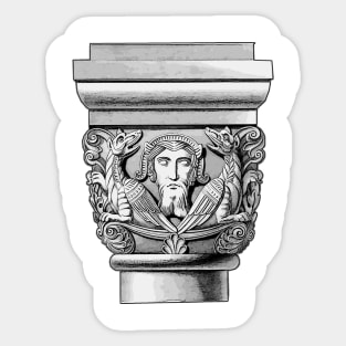 Magic column capital mystical architecture Sticker